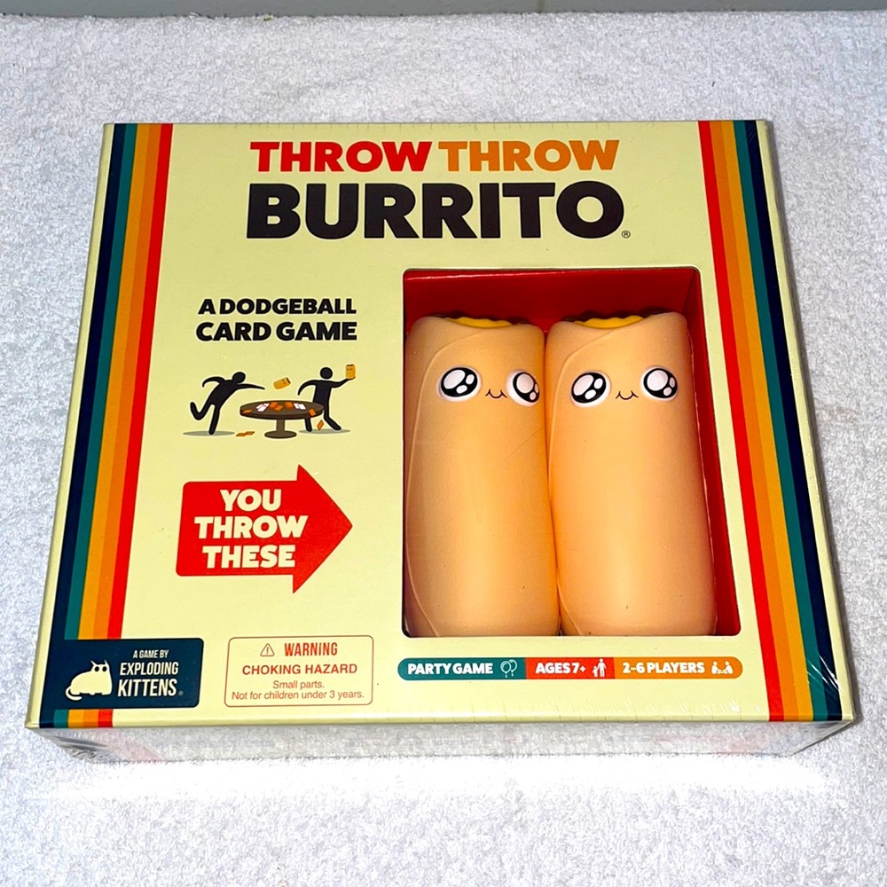 Throw Throw Burrito by Exploding Kittens - A Dodgeball Card Game Family Friendly